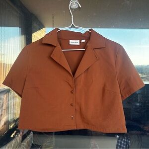 Aritzia Sunday Best Tuesday Blouse - Brown